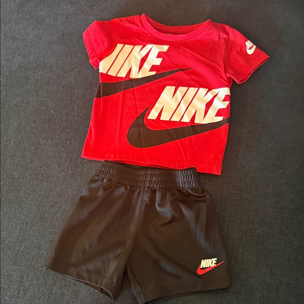 Nike Kids Red and Black Set